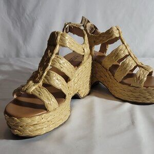 ana Womens Merlin Wedge Platform Sandals 8M